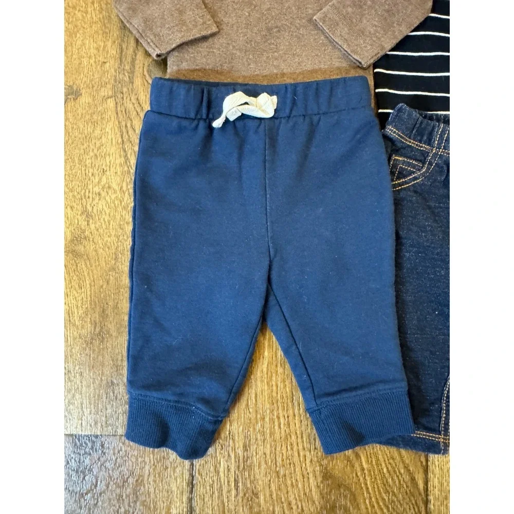 Carters‎ Baby Boy 3 Months Outfits Lot Sweat Pants L/S Bodysuits Shirts Clothes